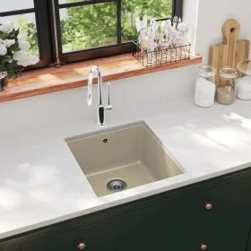 Küchenspüle aus Granit mit beigem Becken von vidaXL, Sinkt - Ref: Foro24-144868, Preis: 134,93 €, Rabatt: %