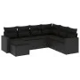 7-piece garden dining set and black synthetic rattan cushions by , Modular outdoor sofas - Ref: Foro24-3251632, Price: 452,33...