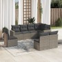8-teiliges Gartensofa-Set und graue synthetische Rattankissen von , Gartensets - Ref: Foro24-3219060, Preis: 467,71 €, Rabatt: %
