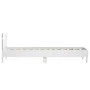 White engineered wood bed frame with headboard 75x190 cm by , Beds and slatted bases - Ref: Foro24-838568, Price: 68,07 €, Di...
