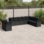 Garden sofa set 10 pieces with black synthetic rattan cushions by , Garden sets - Ref: Foro24-3249694, Price: 649,93 €, Disco...