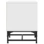 Bedside table with white glass door 35x37x50 cm by , Nightstands - Ref: Foro24-836518, Price: 28,21 €, Discount: %