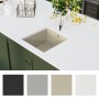 Küchenspüle aus Granit mit beigem Becken von vidaXL, Sinkt - Ref: Foro24-144868, Preis: 137,32 €, Rabatt: %