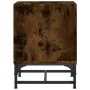 Nightstand with smoked oak glass door 35x37x50 cm by , Nightstands - Ref: Foro24-836526, Price: 27,38 €, Discount: %