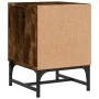 Nightstand with smoked oak glass door 35x37x50 cm by , Nightstands - Ref: Foro24-836526, Price: 27,38 €, Discount: %