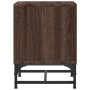 Nachttisch mit Glastür, braune Eiche, 35 x 37 x 50 cm von , Nachttische - Ref: Foro24-836530, Preis: 30,47 €, Rabatt: %