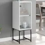 Beistellschrank mit weißer Glastür 35x37x100 cm von , Sideboards - Ref: Foro24-836553, Preis: 45,58 €, Rabatt: %