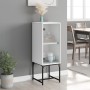 Beistellschrank mit weißer Glastür 35x37x100 cm von , Sideboards - Ref: Foro24-836553, Preis: 45,93 €, Rabatt: %