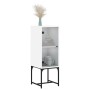 Beistellschrank mit weißer Glastür 35x37x100 cm von , Sideboards - Ref: Foro24-836553, Preis: 45,93 €, Rabatt: %
