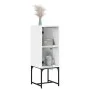 Auxiliary cabinet with white glass door 35x37x100 cm by , Sideboards - Ref: Foro24-836553, Price: 45,44 €, Discount: %