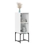 Beistellschrank mit weißer Glastür 35x37x100 cm von , Sideboards - Ref: Foro24-836553, Preis: 45,93 €, Rabatt: %