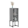 Beistellschrank mit Glastür in Sonoma-Grau, 35 x 37 x 100 cm von , Sideboards - Ref: Foro24-836558, Preis: 52,90 €, Rabatt: %