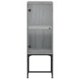 Beistellschrank mit Glastür in Sonoma-Grau, 35 x 37 x 100 cm von , Sideboards - Ref: Foro24-836558, Preis: 52,90 €, Rabatt: %