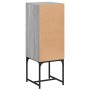 Armario auxiliar con puerta de vidrio gris Sonoma 35x37x100 cm de , Aparadores - Ref: Foro24-836558, Precio: 52,84 €, Descuen...