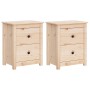 Nachttische 2 Stück aus massivem Kiefernholz 50x35x61,5 cm von vidaXL, Nachttische - Ref: Foro24-813680, Preis: 117,56 €, Rab...