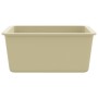 Küchenspüle aus Granit mit beigem Becken von vidaXL, Sinkt - Ref: Foro24-144868, Preis: 137,32 €, Rabatt: %