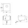 Granite kitchen sink with a beige bowl by vidaXL, Sinks - Ref: Foro24-144868, Price: 137,32 €, Discount: %