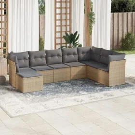 Garden sofa set with beige cushions 8 pcs PE rattan by , Garden sets - Ref: Foro24-3249888, Price: 511,20 €, Discount: %