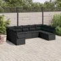 8-teiliges Gartensofa-Set und schwarze synthetische Rattankissen von , Gartensets - Ref: Foro24-3249904, Preis: 522,34 €, Rab...