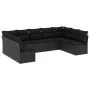8-teiliges Gartensofa-Set und schwarze synthetische Rattankissen von , Gartensets - Ref: Foro24-3249904, Preis: 522,34 €, Rab...