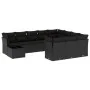 11-piece garden sofa set and black synthetic rattan cushions by , Garden sets - Ref: Foro24-3250094, Price: 662,92 €, Discoun...