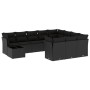 Set de sofás de jardín 11 pzas y cojines ratán sintético negro de , Conjuntos de jardín - Ref: Foro24-3250094, Precio: 676,33...