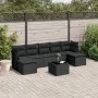 8-piece garden sofa set and black synthetic rattan cushions by , Garden sets - Ref: Foro24-3249874, Price: 457,48 €, Discount: %