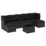 8-piece garden sofa set and black synthetic rattan cushions by , Garden sets - Ref: Foro24-3249874, Price: 457,48 €, Discount: %