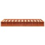 Estructura de cama madera maciza pino marrón cera 100x200 cm de , Camas y somieres - Ref: Foro24-844430, Precio: 112,66 €, De...
