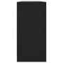 Black engineered wood shelving unit with doors 204x37x75 cm by , Bookcases and shelves - Ref: Foro24-3206532, Price: 205,41 €...