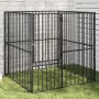 Hundelaufstall mit 4 schwarz verzinkten Stahlplatten von , Hundehütten - Ref: Foro24-172210, Preis: 102,80 €, Rabatt: %