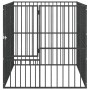 Hundelaufstall mit 4 schwarz verzinkten Stahlplatten von , Hundehütten - Ref: Foro24-172210, Preis: 102,80 €, Rabatt: %