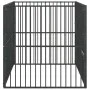 Corralito para perros con 4 paneles acero galvanizado negro de , Casetas para perros - Ref: Foro24-172210, Precio: 97,10 €, D...