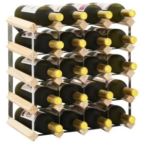 Solid pine wood wine rack for 20 bottles by vidaXL, Wine racks - Ref: Foro24-282469, Price: 48,05 €, Discount: %