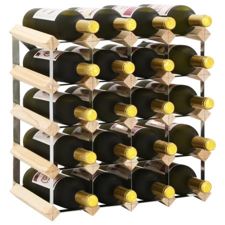 Flaschenregal für 20 Flaschen aus massivem Zirbenholz von vidaXL, Weinregale - Ref: Foro24-282469, Preis: 48,46 €, Rabatt: %