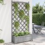 Planter with solid gray fir wood trellis by , Pots and planters - Ref: Foro24-365492, Price: 133,79 €, Discount: %
