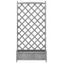 Planter with solid gray fir wood trellis by , Pots and planters - Ref: Foro24-365492, Price: 127,45 €, Discount: %