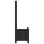 Planter with solid black fir wood trellis by , Pots and planters - Ref: Foro24-365484, Price: 66,33 €, Discount: %
