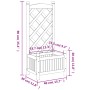 Pflanzgefäß mit Gitter aus massivem schwarzem Tannenholz von , Töpfe und Pflanzgefäße - Ref: Foro24-365484, Preis: 64,37 €, R...