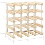 Solid pine wood wine rack for 20 bottles by vidaXL, Wine racks - Ref: Foro24-282469, Price: 48,05 €, Discount: %