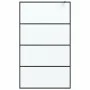 Black frosted ESG glass shower screen 115x195 cm by , Shower walls and screens - Ref: Foro24-152133, Price: 208,42 €, Discoun...