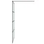 Black frosted ESG glass shower screen 115x195 cm by , Shower walls and screens - Ref: Foro24-152133, Price: 208,42 €, Discoun...