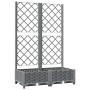 Pflanzgefäß mit Gitter PP hellgrau 80x40x121,5 cm von , Töpfe und Pflanzgefäße - Ref: Foro24-153271, Preis: 72,87 €, Rabatt: %