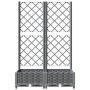 Pflanzgefäß mit Gitter PP hellgrau 80x40x121,5 cm von , Töpfe und Pflanzgefäße - Ref: Foro24-153271, Preis: 72,87 €, Rabatt: %