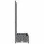 Planter with trellis PP light gray 80x40x121.5 cm by , Pots and planters - Ref: Foro24-153271, Price: 70,59 €, Discount: %