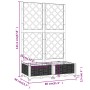 Pflanzgefäß mit Gitter PP hellgrau 80x40x121,5 cm von , Töpfe und Pflanzgefäße - Ref: Foro24-153271, Preis: 72,87 €, Rabatt: %