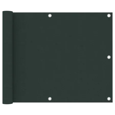 Toldo para balcón tela oxford verde oscuro 75x600 cm de , Sombrillas - Ref: Foro24-134999, Precio: 27,26 €, Descuento: %