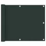 Toldo para balcón tela oxford verde oscuro 75x600 cm de , Sombrillas - Ref: Foro24-134999, Precio: 27,26 €, Descuento: %