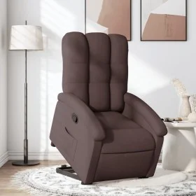 Dark brown fabric lift-up recliner by , Armchairs - Ref: Foro24-3204097, Price: 277,32 €, Discount: %