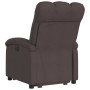 Sillón reclinable elevable tela marrón oscuro de , Sillones - Ref: Foro24-3204097, Precio: 261,35 €